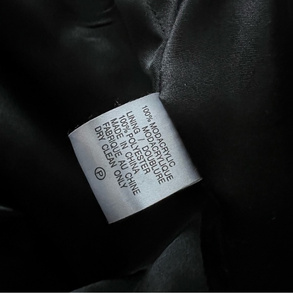 Black and grey Unique Int’l vintage faux fur coat - Picture 11 of 12